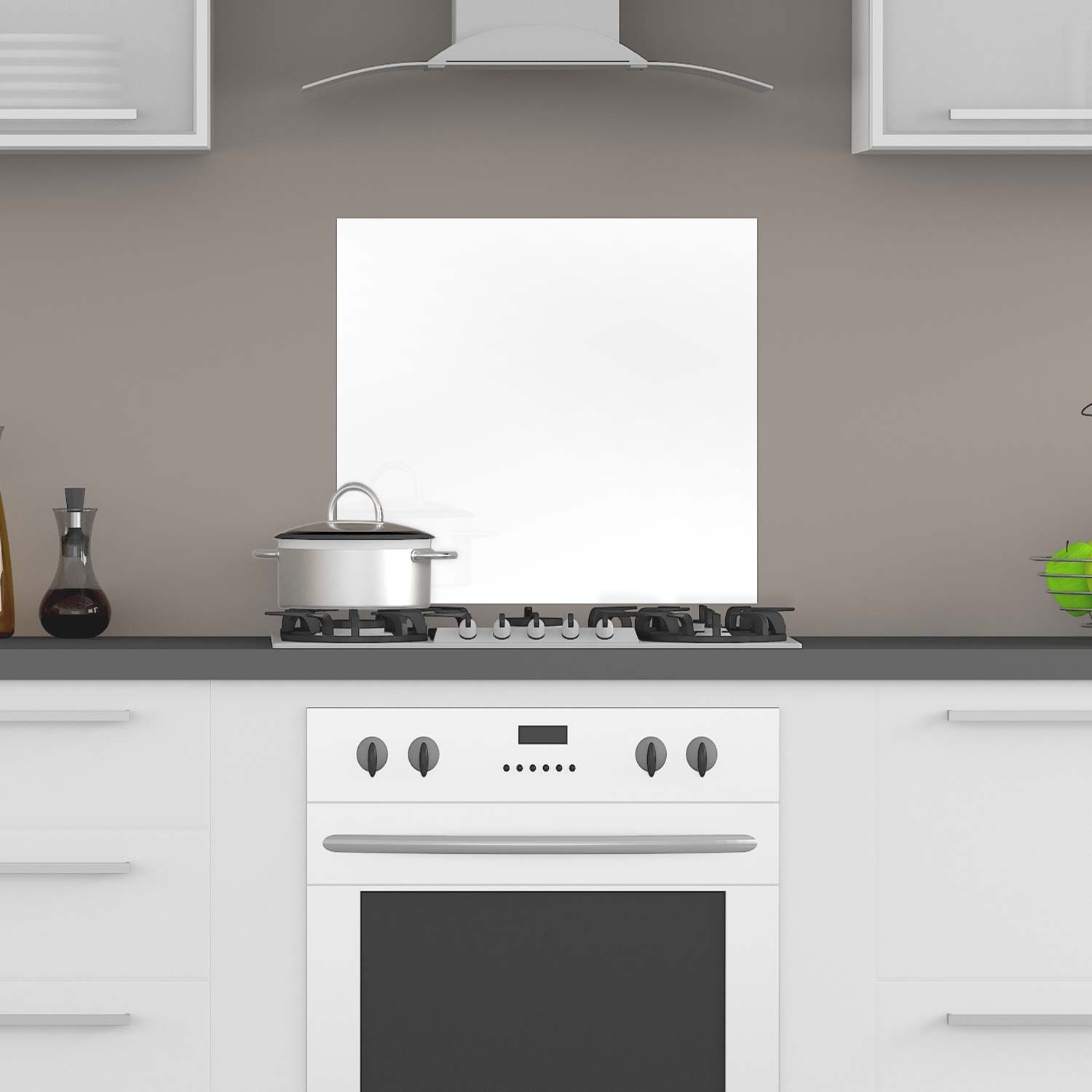 Küchenrückwand PLEXIGLAS® weiß 60x60 cm