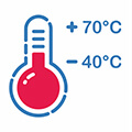 Temperaturbeständigkeit -40 bis +70 °C