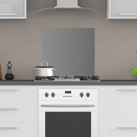 Küchenrückwand DIBOND® butlerfinish Edelstahl 60x60 cm 