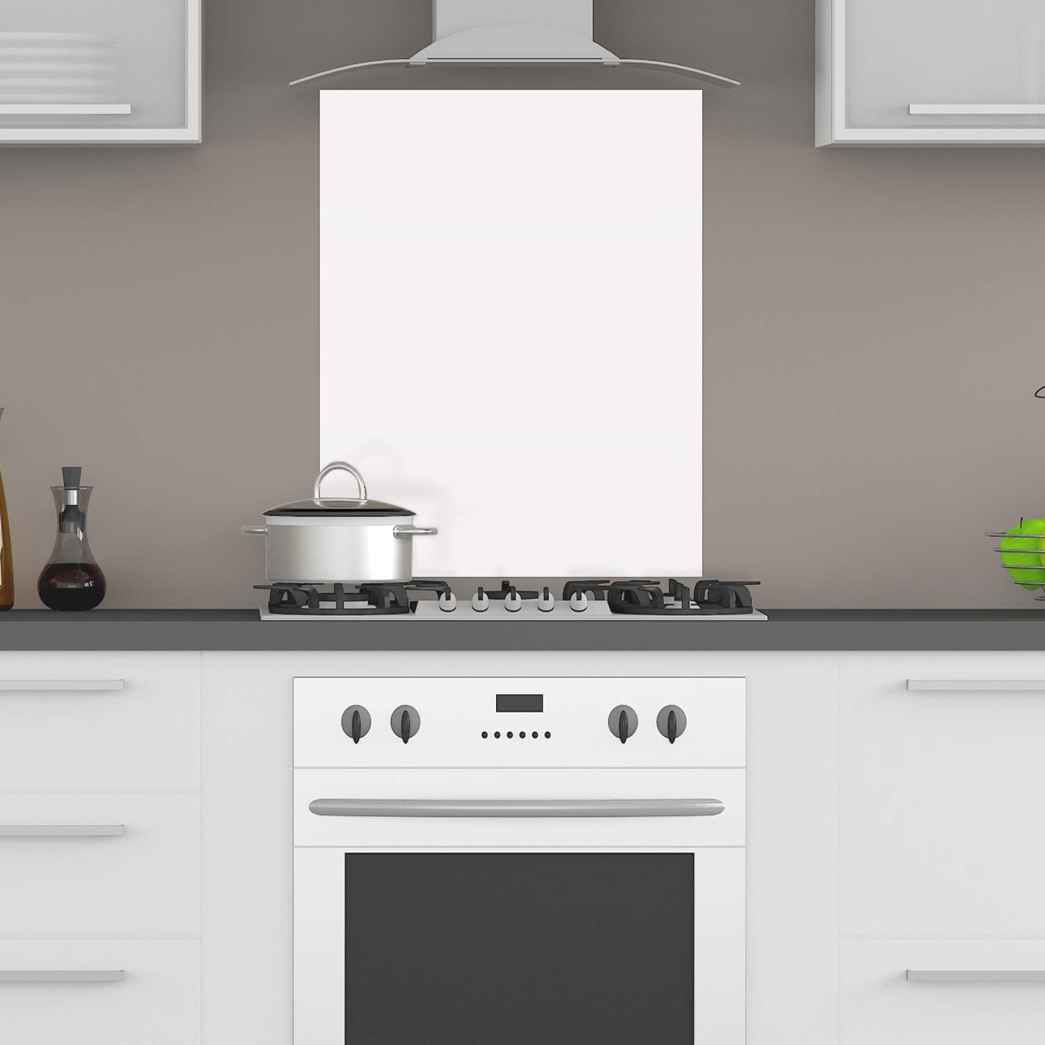 Küchenrückwand PLEXIGLAS® weiß 60x90 cm