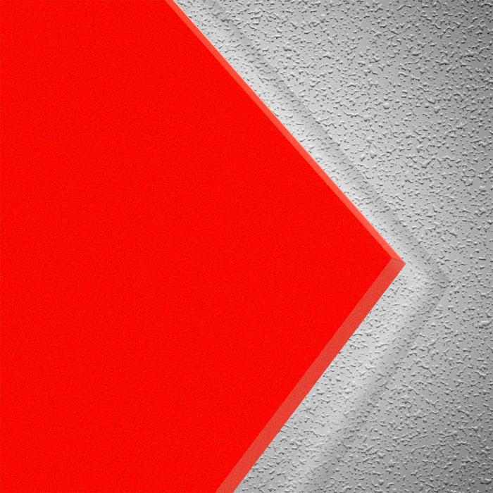 PVC Hartschaumplatte Plattenzuschnitt 500 x 500 x 3 mm Rot 