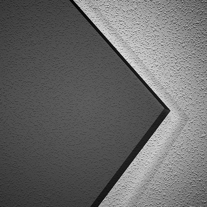 Plexiglas® Laserzuschnitt schwarz 3mm mit Ausschnitt 