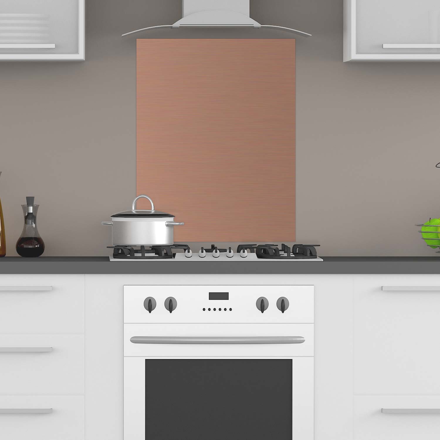 Küchenrückwand DIBOND® butlerfinish Kupfer 60x90 cm