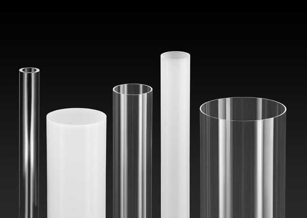 Acrylglas Rohr Rohre Kunststoffrohr Acrylrohr Tube Farblos 50cm 100 cm 