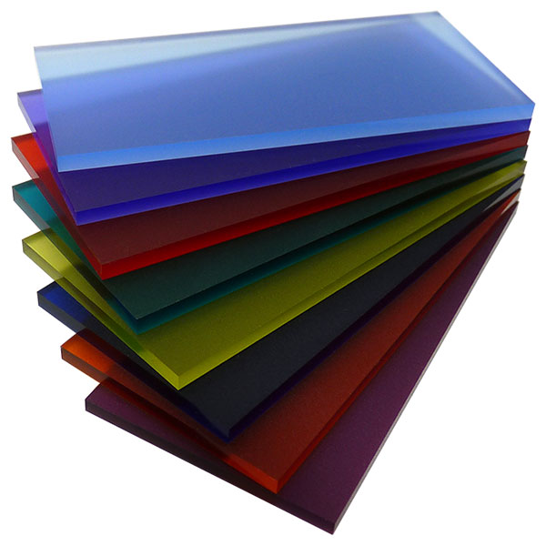 Acrylglas satiniert farbig
