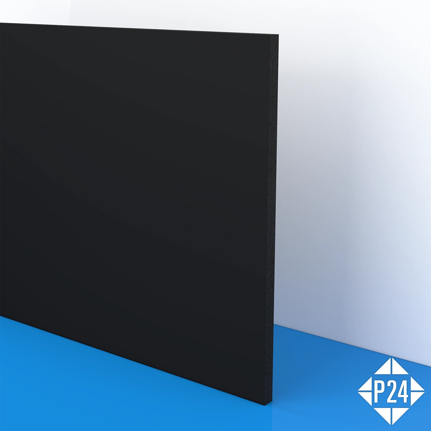 Plastikplatte schwarz mit Deckel PET 12x22cm (120 Stück)