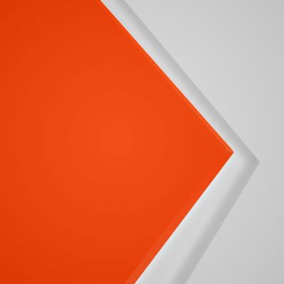 Plexiglas® GS Acrylglas 3mm Stärke Zuschnitt Orange lichtdurchlässig LED 